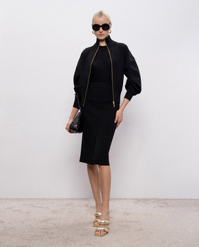 JOSEPH Black California top with silk JF009708