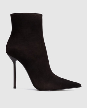 Le Silla Brown suede ankle boots BELLA 4217C100BMPPVEP