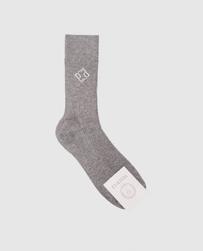 Peserico Gray socks with lurex A41072C0RCC886