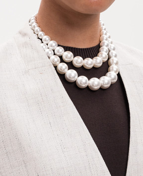 Dolman Bijoux White double layer necklace 75171