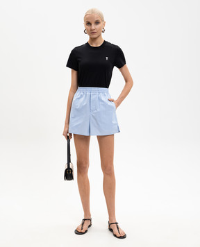 Ami Paris Blue striped shorts USO806CO0219