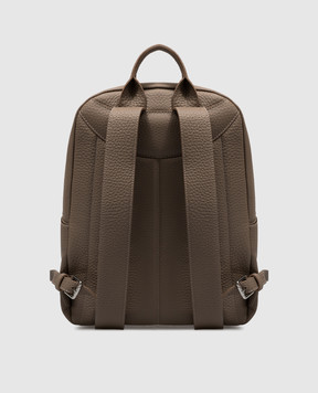 Enrico Mandelli Beige leather Johnny backpack JOHNNY7213
