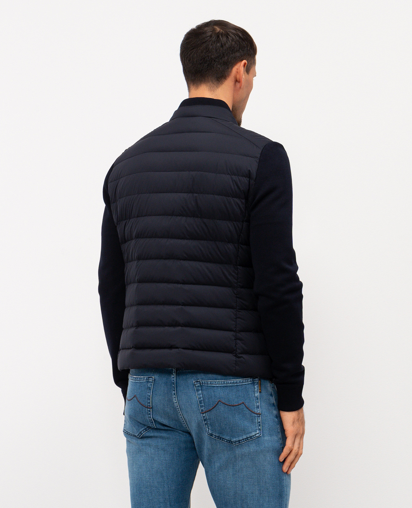

CATTANEO blue combined down jacket MooRER