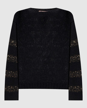 Twinset Black alpaca sweater 262TP3530