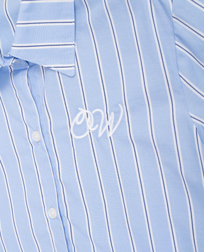 Off-White Children's blue striped shirt 44GGA018S26F001