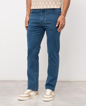 Stefano Ricci Blue jeans with monogram logo MFT61B2110TR141L