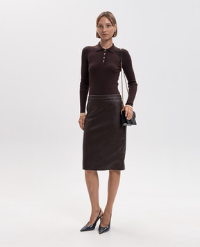 Twinset Brown skirt 262AP2293