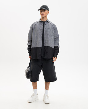Vetements Black checkered shirt ME76SH034BB