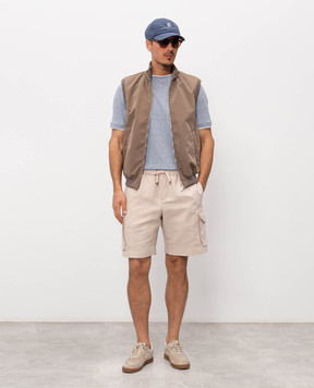 Brunello Cucinelli Beige cargo shorts MH255U0025