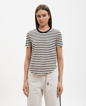 Ann Demeulemeester Floor Micro Ivory Striped T-Shirt B0013839FA717