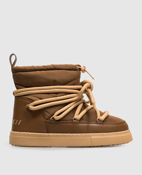 Inuikii Children's brown Mountain moon boots 300100301023338