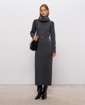 Twinset Gray dress with wool 262TT3212
