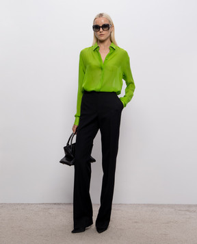 Tom Ford Green silk blouse CA3343FAX1766