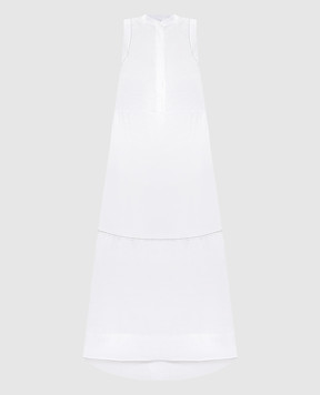 Peserico White linen midi dress S0209902600