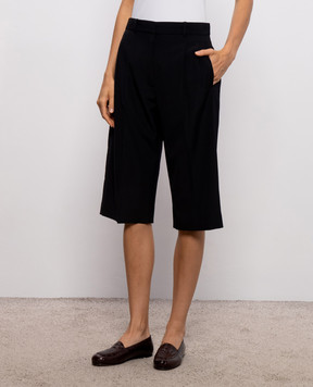 The Row Fadel black wool bermuda shorts 11029W4467