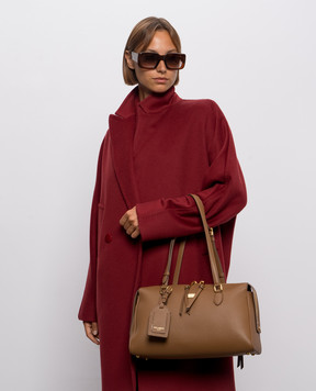 Dolce&Gabbana Vittoria brown leather bag BB7844A0841