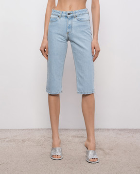 Giuseppe Di Morabito Milano Blue denim capris 06SSDNP11116604