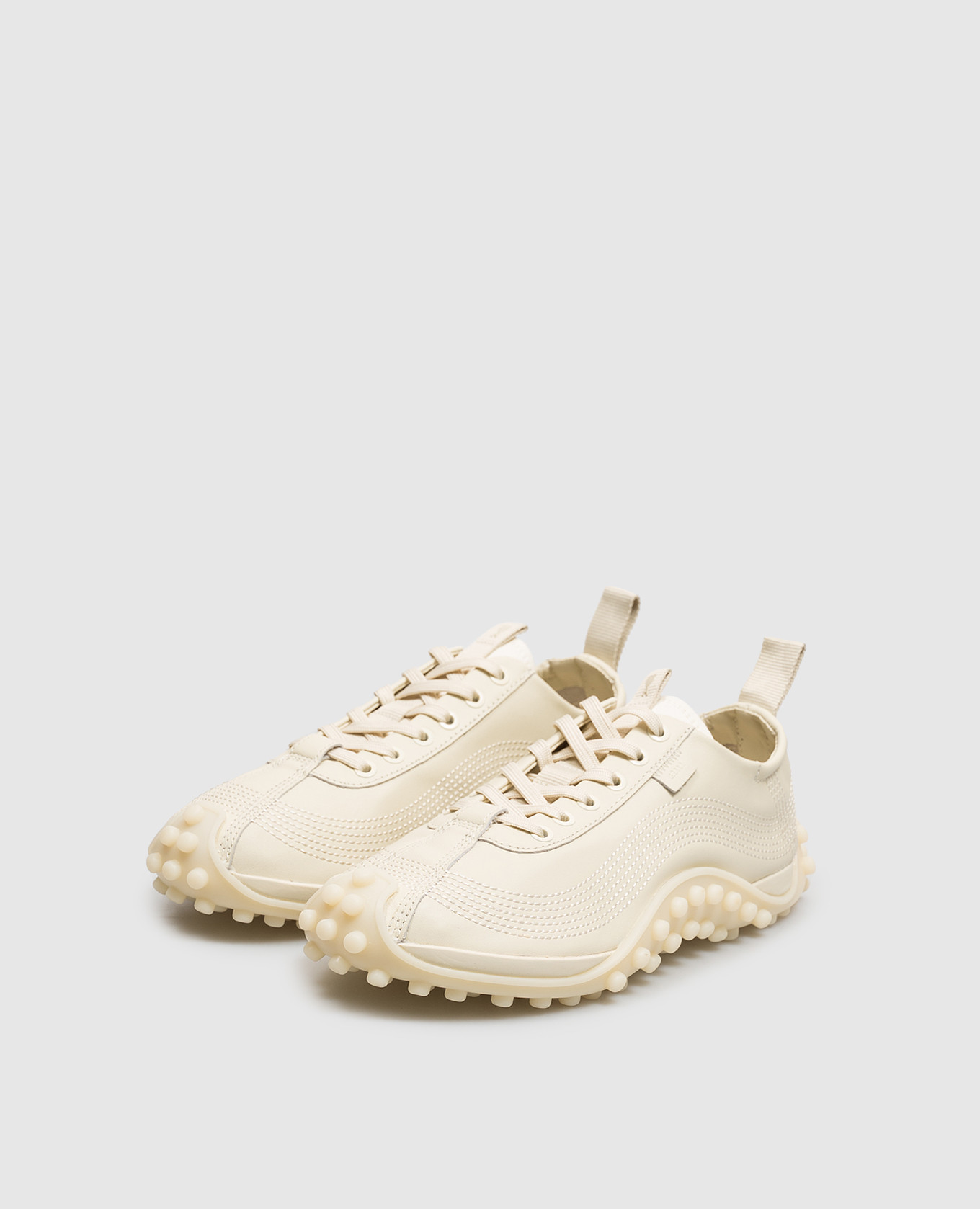 Mirage ivory leather sneakers Ami Paris 2