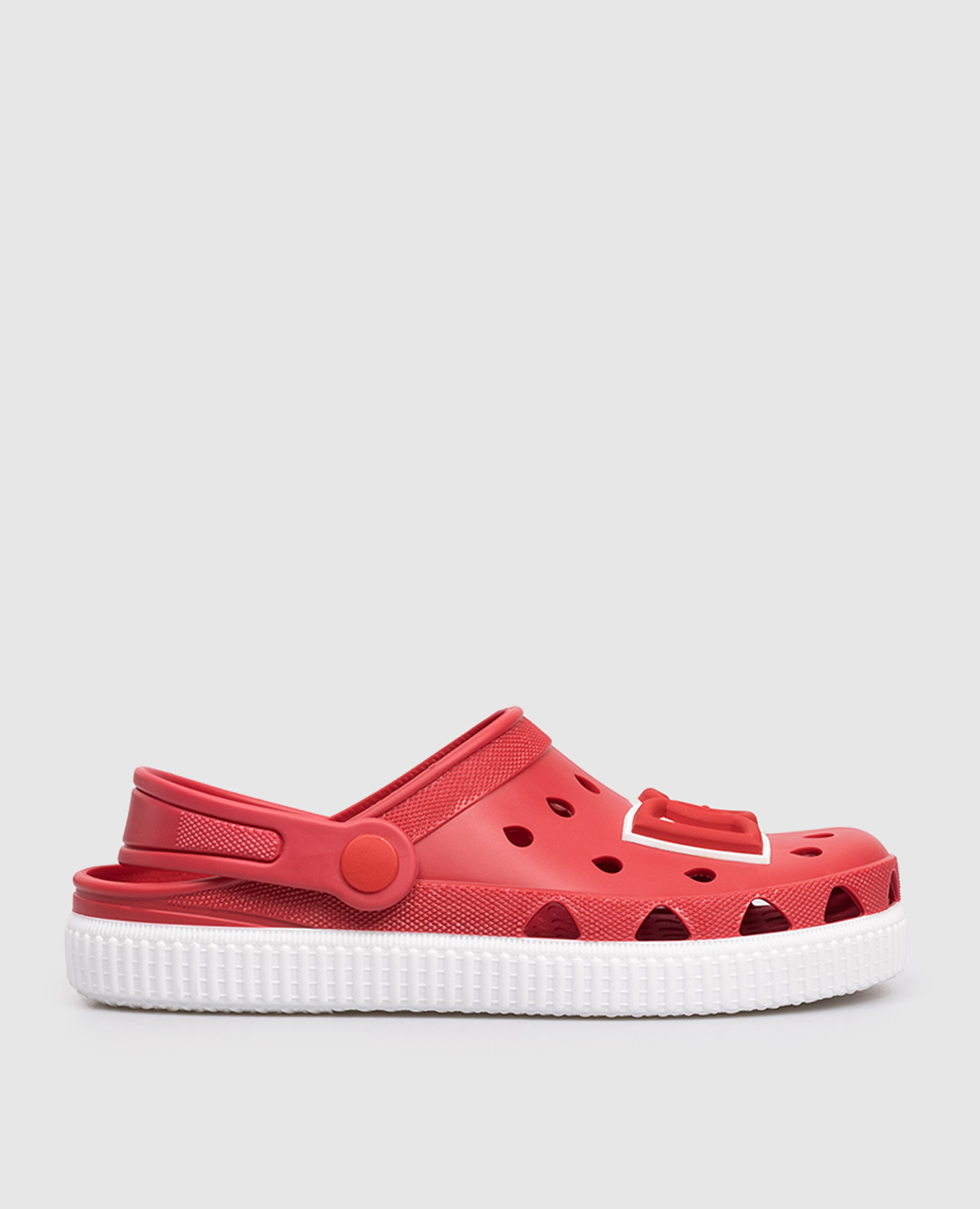 Children's red clogs