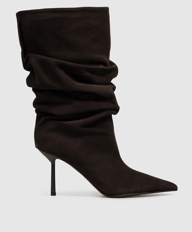 Brown suede boots BELLA