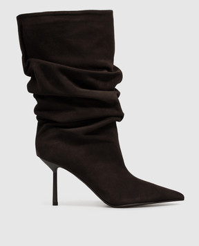 Le Silla Brown suede boots BELLA 4184E080BXPPVEP