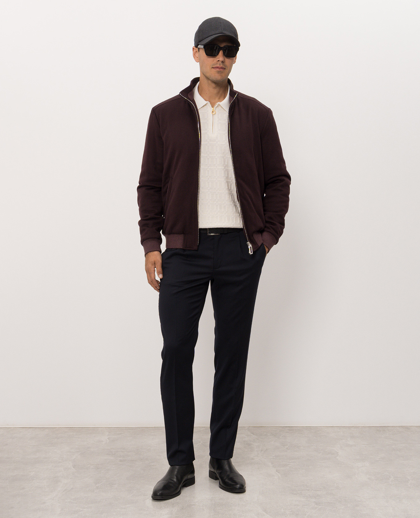 Navy blue wool pants Stefano Ricci 2