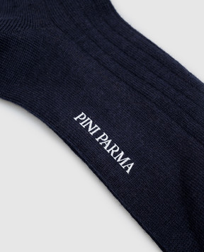 Pini Parma Blue wool socks SOCKBL