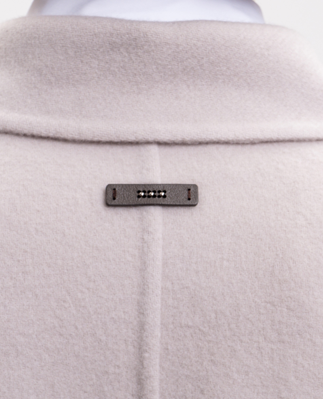 Beige wool and cashmere puffer coat Peserico 5