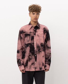 Alexander McQueen Red checkered shirt 873337QOABV