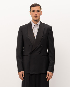 Dolce&Gabbana Black double-breasted jacket G2UH7TFU2Z8