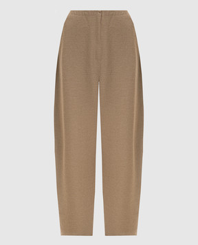 BOBOUTIC Beige silk and linen pants 5025