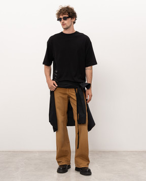 Ann Demeulemeester Black T-shirt with print B0014220FA206
