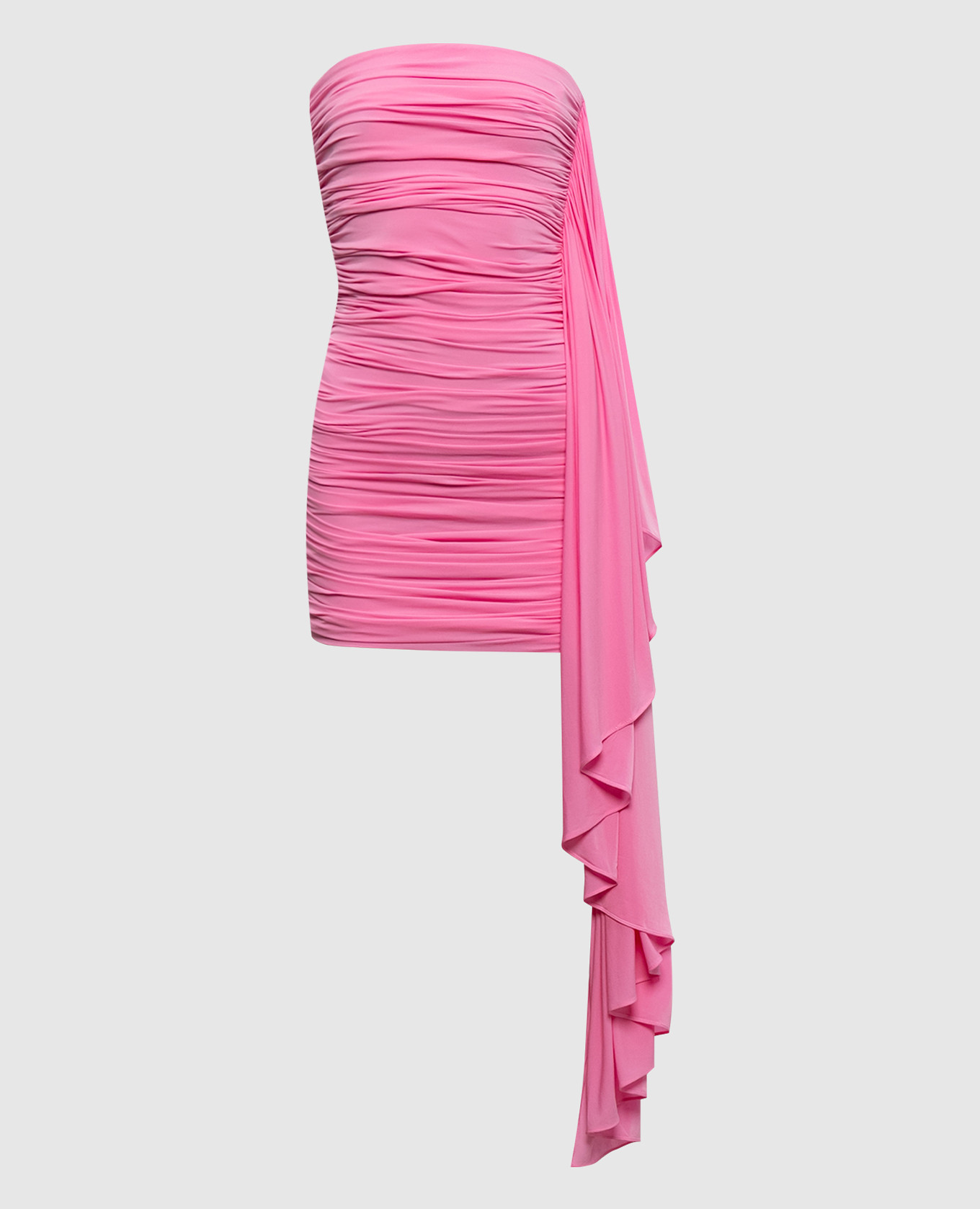 Pink mini dress with drapery