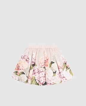 Dolce&Gabbana Children's beige printed skirt L55I63FI5NR56