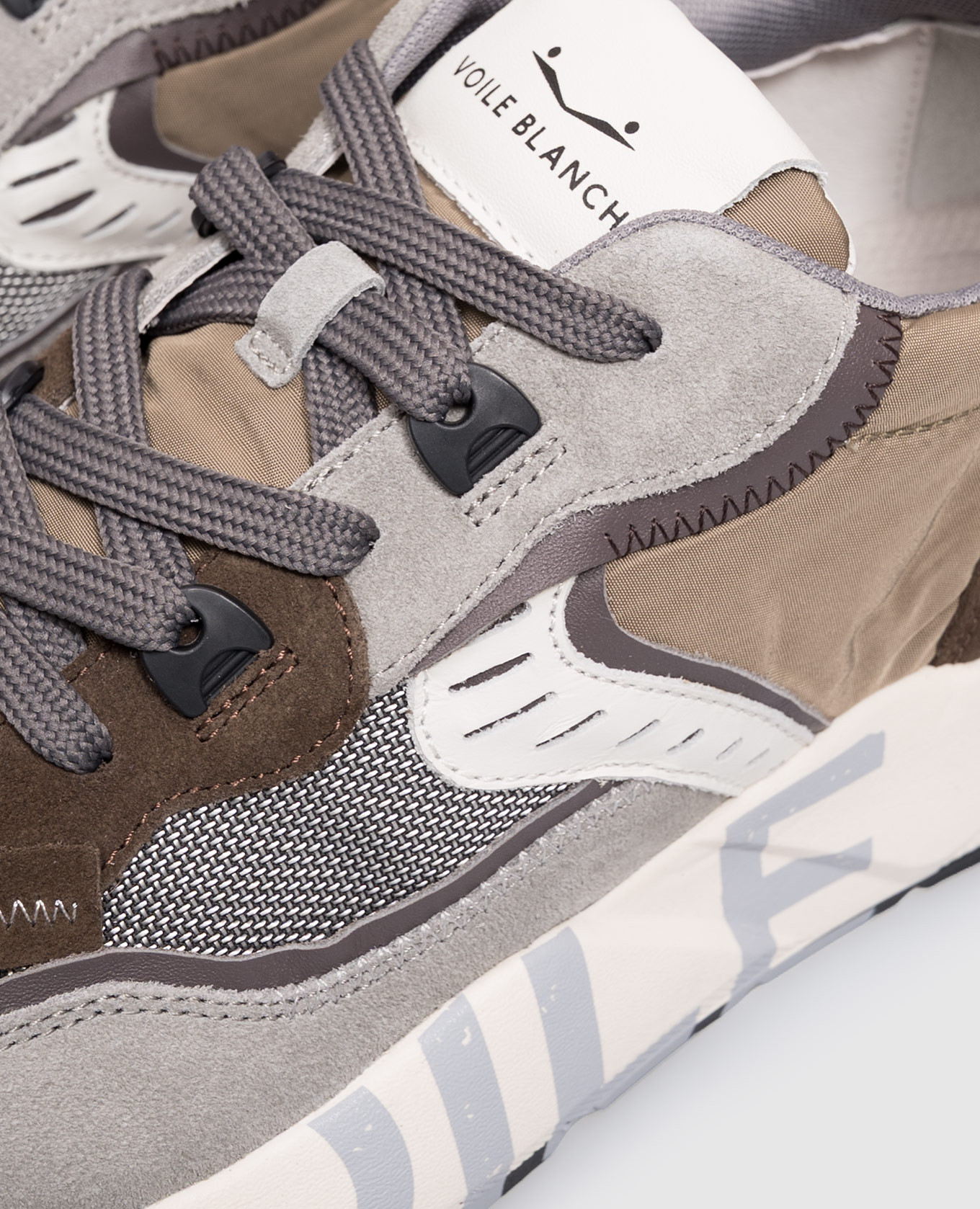 CLUB01 grey combination sneakers Voile Blanche 5