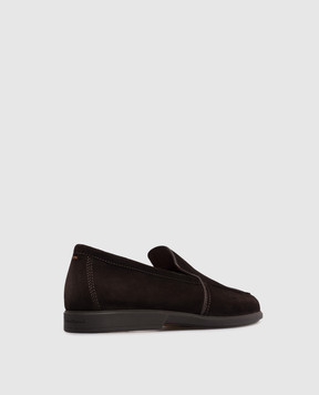 Santoni Brown suede loafers MGAR18829SMOSEAA