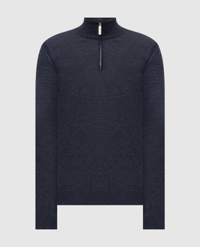 Stefano Ricci Blue cashmere and silk sweater K606125L01F26302