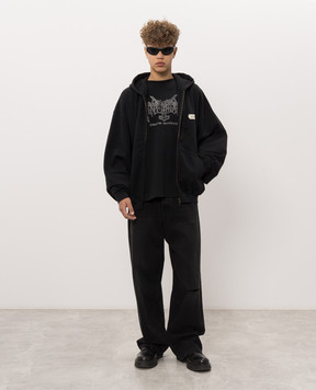 Vetements Black long sleeve with logo print MH27LS202B