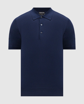 Tom Ford Blue polo KPS035YMC040