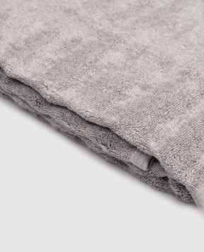 Hamam ASH RIBBED grey terry body towel ASHRIBBEDBODYTOWEL