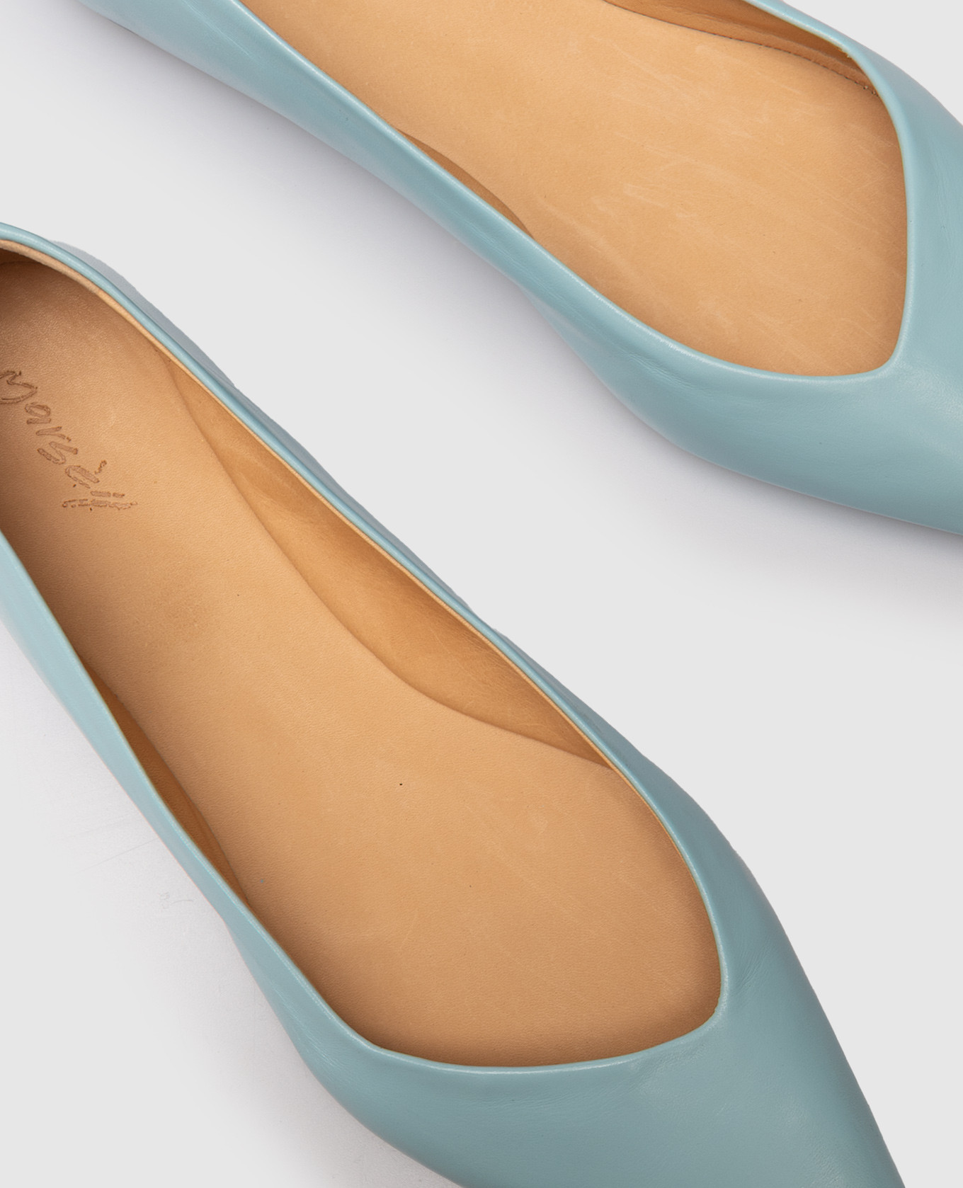 

Cazzuola blue leather ballet flats Marsell, Light blue