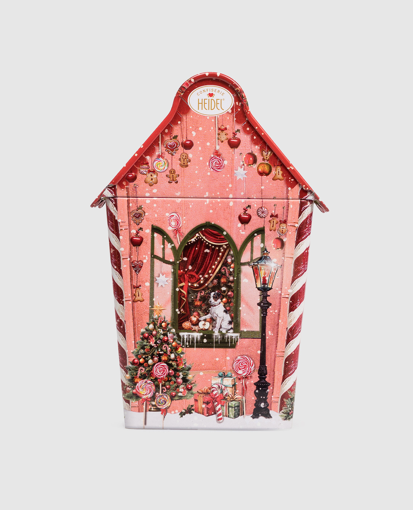 

Christmas Fairytale Cottage candy set with milk chocolate and milk cream 74 g Heidel, Pink