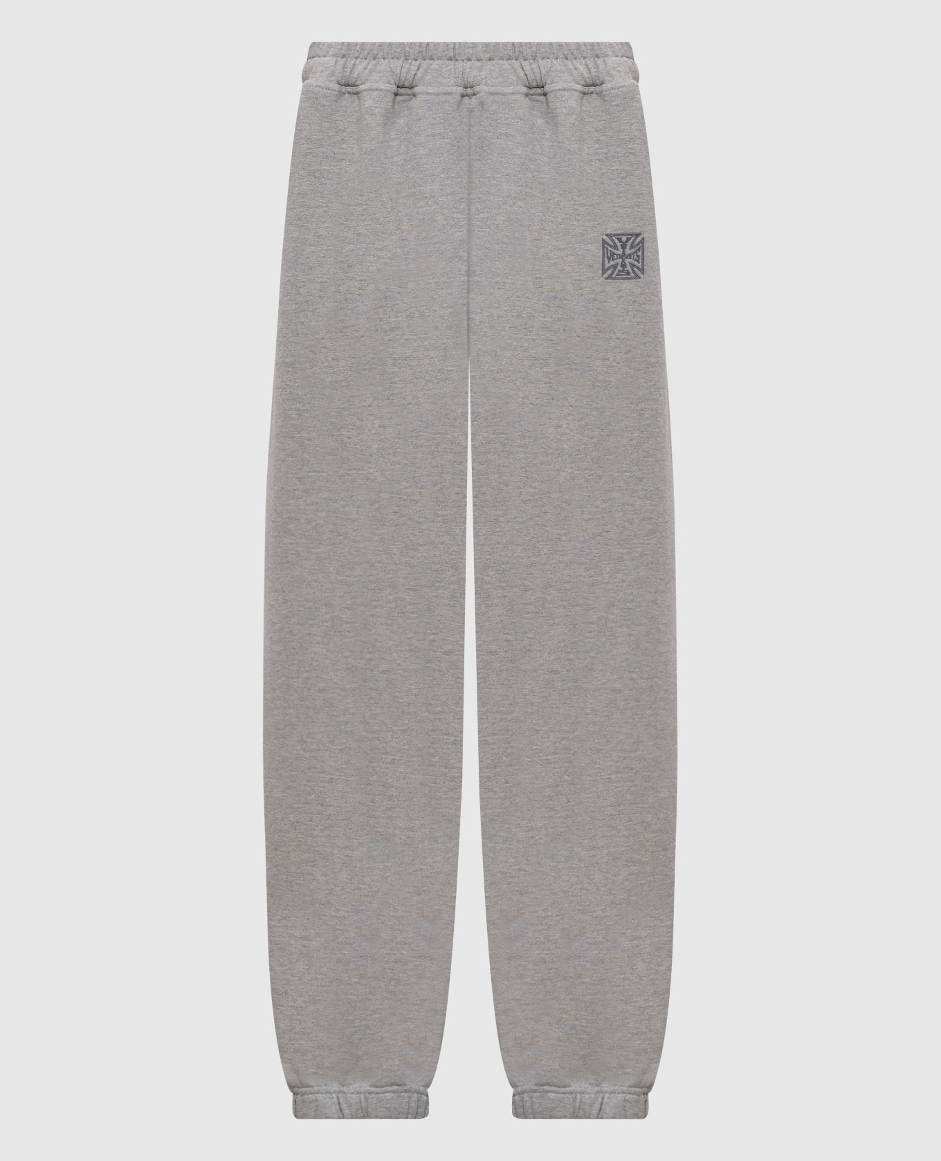 

Grey joggers with branded embroidery Vetements