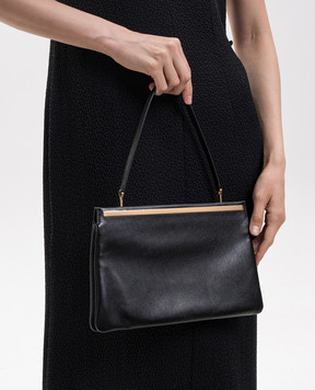 The Row Black leather Elise clutch W2118L686