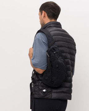 C.P. Company Blue sling bag with logo patch MAC735A005269G