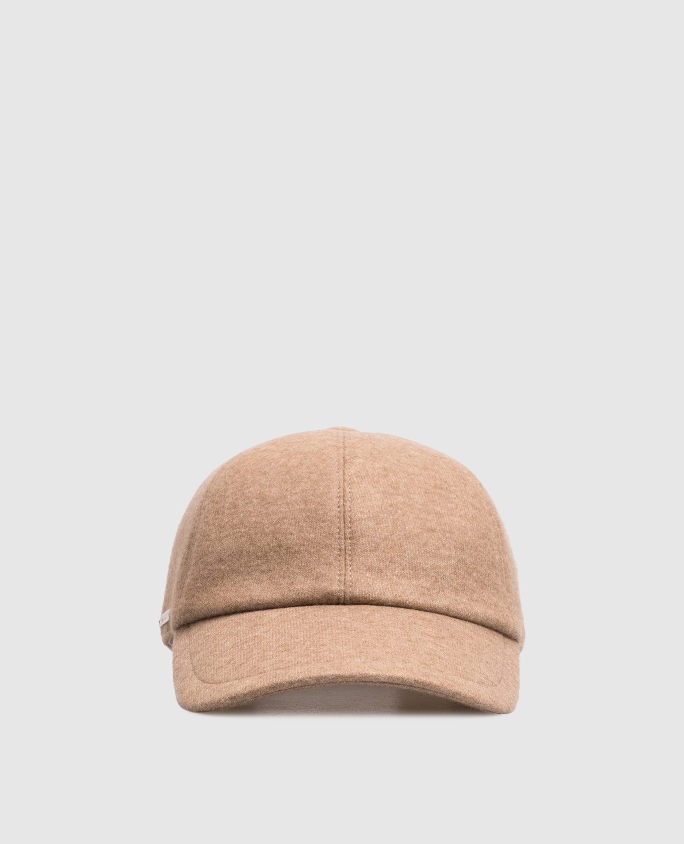Beige cashmere cap