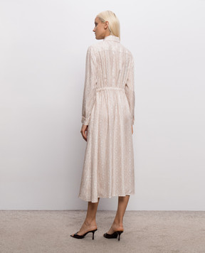 Max Mara Pink FARAONE silk shirt dress MXMFARAONE