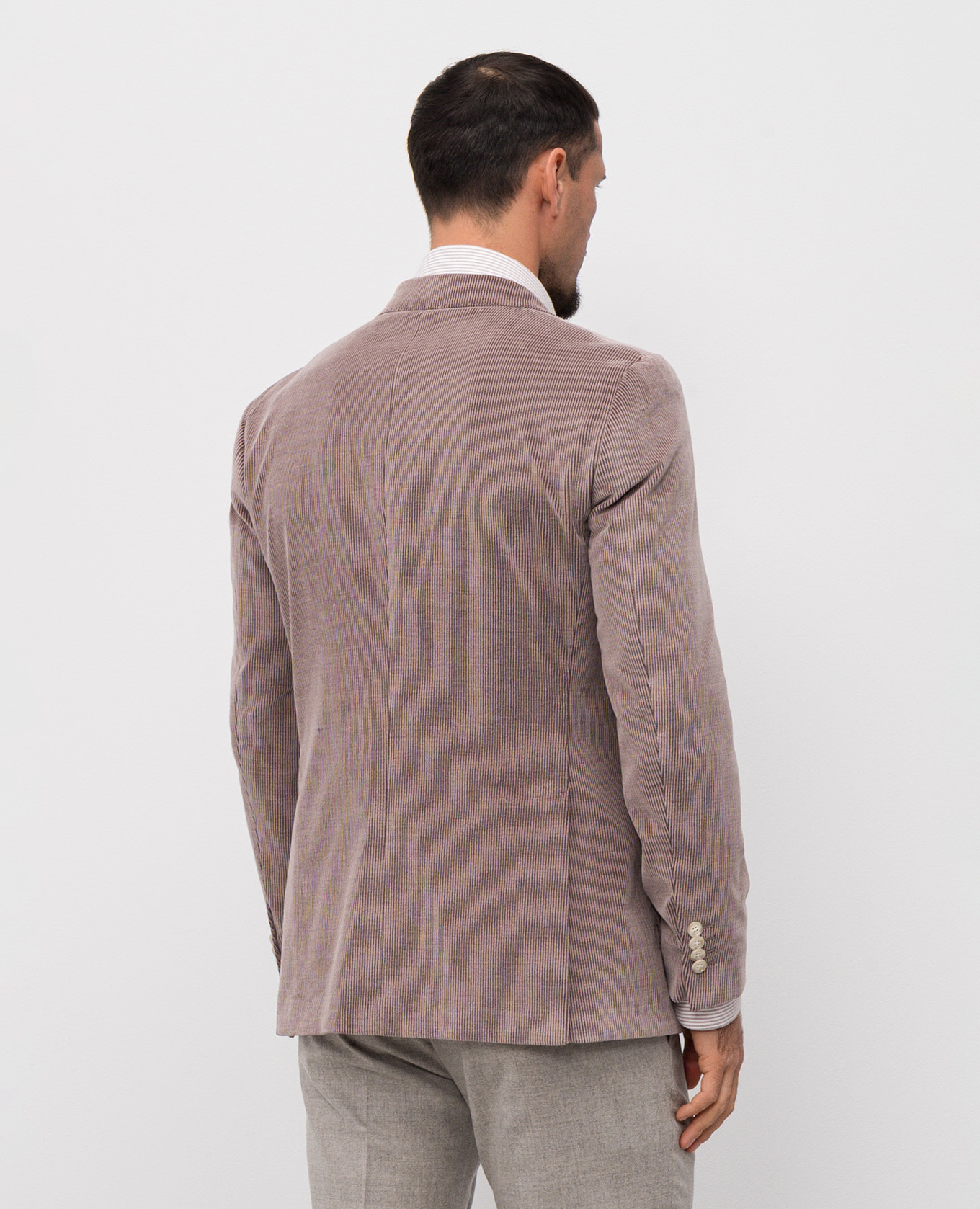 Pink corduroy blazer Pini Parma 4