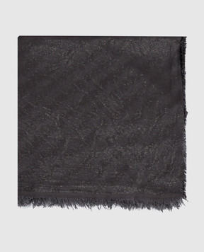 Peserico Gray scarf with wool A31550C0CC890