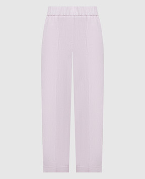 Peserico Pink linen pants P0444502600